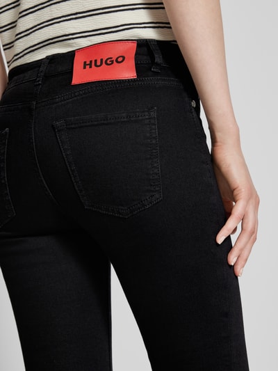 HUGO Slim Fit Jeans im 5-Pocket-Design Modell 'Charlie' Black 3