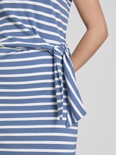 Lauren Ralph Lauren Mini-jurk met strikdetail, model 'TREANNA' Lichtblauw gemêleerd - 3