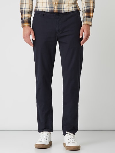 Scotch & Soda Regular slim fit chino met stretch, model 'Stuart' Marineblauw - 4