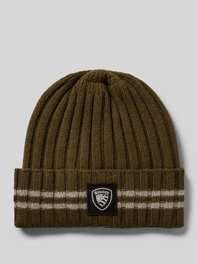 Blauer Usa Beanie van een mix van viscose en kasjmier Olijfgroen - 1