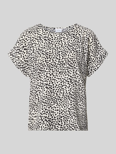 VILA Blusenshirt im Allover-Look Modell 'JOSA' Beige 1