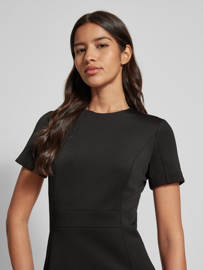 Calvin Klein Womenswear Sukienka o długości do kolan z detalem z logo model ‘NEOPRENE’ Czarny 3