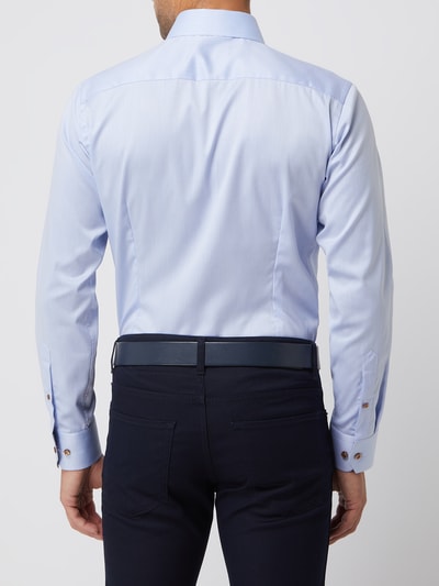 Eton Slim Fit Business-Hemd aus Twill Bleu 5