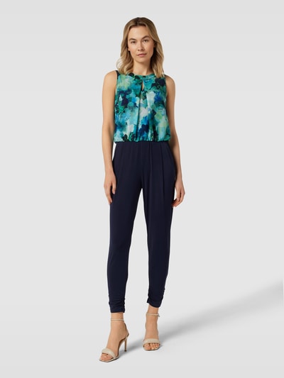 Vera Mont Jumpsuit met bloemenmotief Turquoise - 4