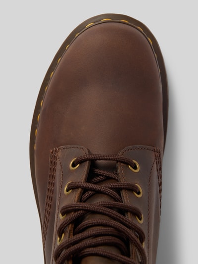 Dr. Martens Boots van leer met labeldetail, model 'EYE' Middenbruin - 3