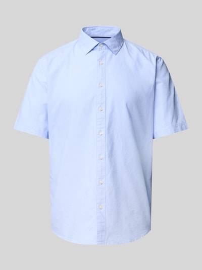 Jake*s Casual Fit Business-Hemd mit 1/2-Arm Bleu 2