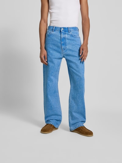 Marni Wide Fit Jeans im 5-Pocket-Design Hellblau 4