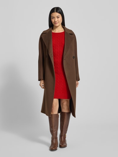 Lauren Ralph Lauren Sukienka o długości do kolan z dzianiny z mieszanki wełny jagnięcej i kaszmiru Czerwony 1