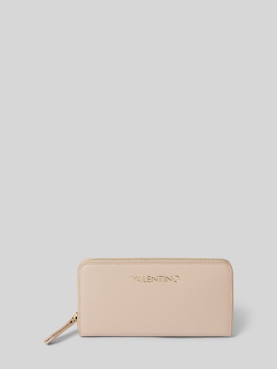 VALENTINO BAGS Portemonnaie mit Label-Applikation Modell 'ZERO RE' Camel 1