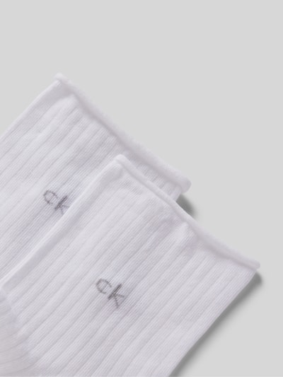 CK Calvin Klein Socken mit Label-Detail im 2er-Pack Weiss 2