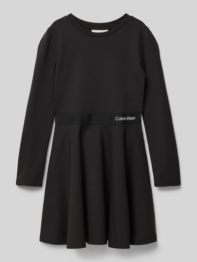 Calvin Klein Jeans Kleid mit Label-Print Black 1