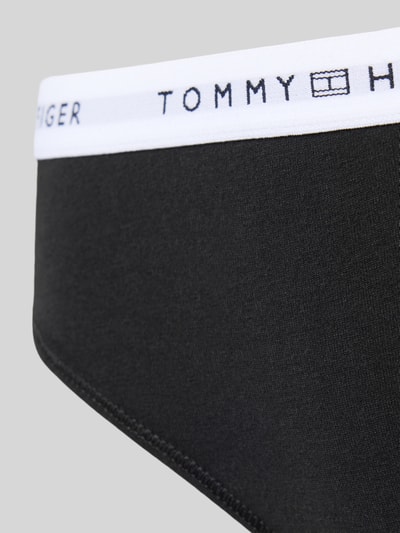 TOMMY HILFIGER Slipy z bawełny mieszanej Czarny 2