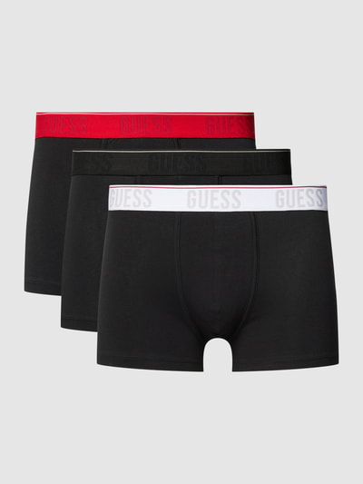 Guess Boxershort met elastische band met logo in een set van 3 stuks, model 'JOE' Zwart - 1