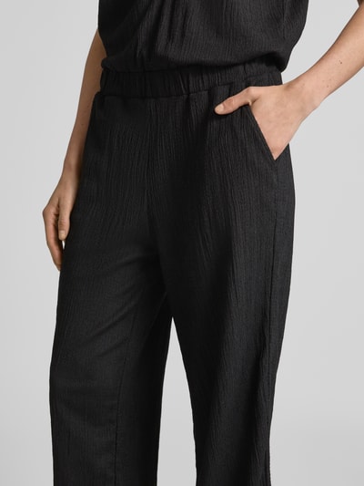 OPUS Jumpsuit mit Strukturmuster Modell 'Melti polo' BLACK 3