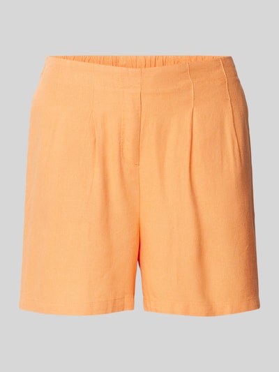 Vero Moda Korte broek van een mix van viscose en linnen, model 'JESMILO' Oranje - 2