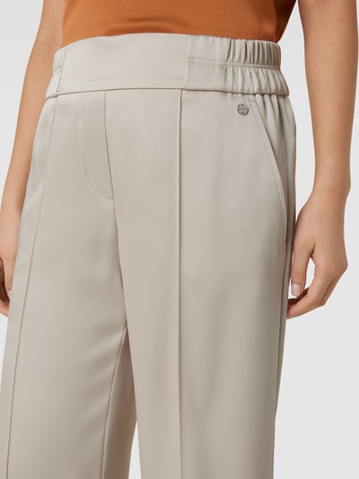 Marc Cain Regular Fit Stoffhose mit fixierten Bügelfalten Sand 3