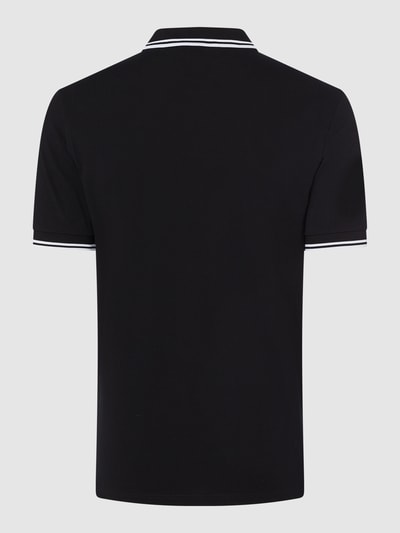 Fred Perry Poloshirt mit Kontrastabschlüssen Black 3
