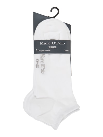 Marc O'Polo Sneakersocken mit Stretch-Anteil im 3er-Pack Weiss 2