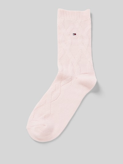 Tommy Hilfiger Socken mit Label-Detail Rosa 1