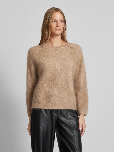 (The Mercer) N.Y. Gebreide pullover van kasjmier met ronde hals Taupe - 4