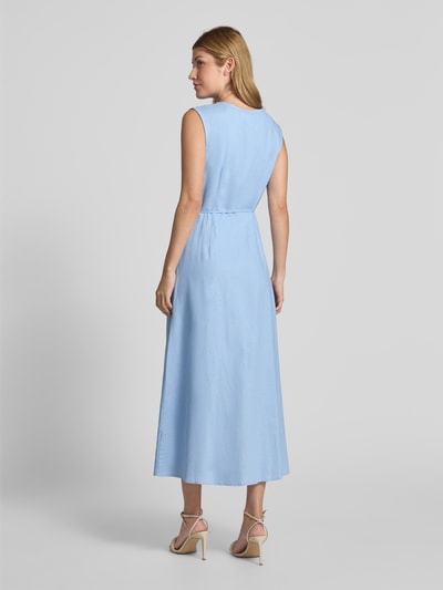 GUIDO MARIA KRETSCHMER WOMAN Regular Fit Wickelkleid aus Leinen-Viskose-Mix Modell 'GINA' Bleu 5