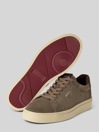 Gant Sneakers van echt leer met reliëflogo, model 'Julien' Beige - 4