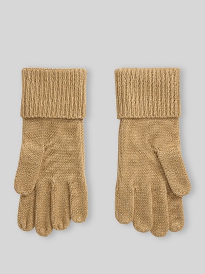 Lauren Ralph Lauren Handschuhe aus Wolle mit Logo-Prägung Camel 2