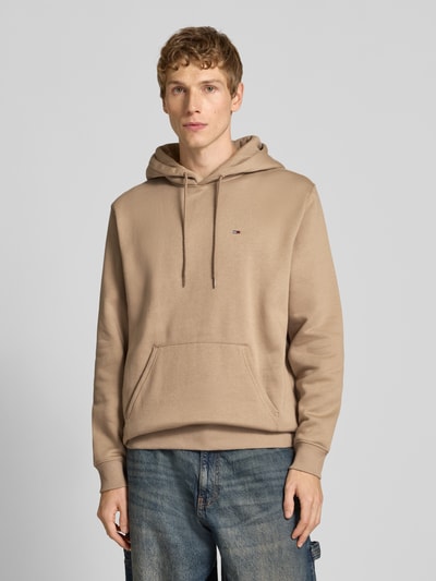 Tommy Jeans Regular Fit Hoodie aus Baumwoll-Mix Beige 4