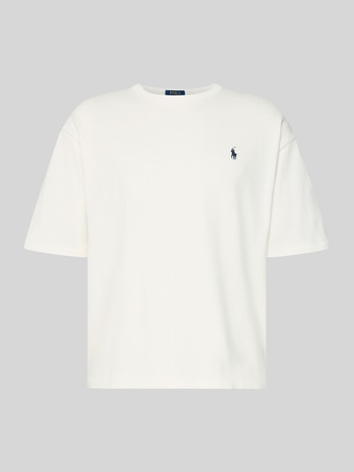 Produktfoto, Relaxed Fit T-Shirt aus reinen Baumwolle von Polo Ralph Lauren in Optik: Unifarben, Label-Stitching-Applikation, Rundhals, Kurzarm, Feinripp, reine Baumwolle