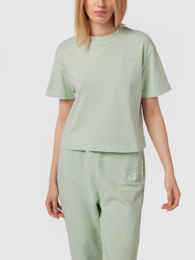 Guess T-Shirt mit Label-Stitching Mint 4