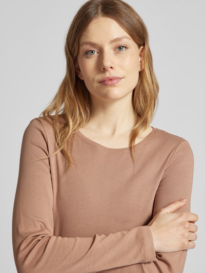 Christian Berg Woman Longsleeve mit Rundhalsausschnitt Taupe 3