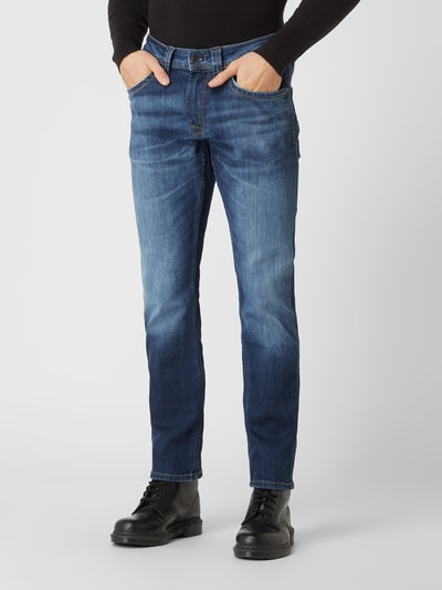 Pepe Jeans Regular Fit Jeans mit Stretch-Anteil Modell 'Cash' Jeansblau 4