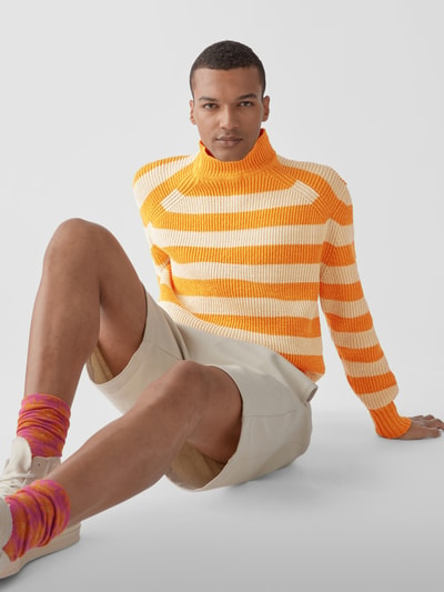 Jacquemus Pullover mit Streifenmuster Orange 3