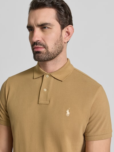 Polo Ralph Lauren Poloshirt mit Label-Stitching Senf 3