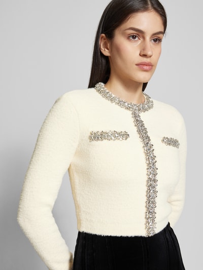 Self-Portrait Blazer mit Viskose-Anteil Ecru 3