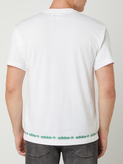 adidas Originals T-Shirt mit Logo-Stickerei  Weiss 5