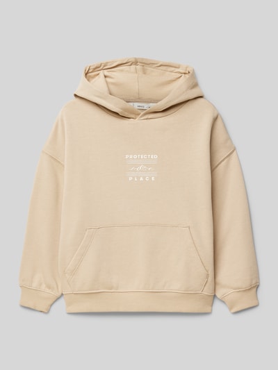 Mango Hoodie mit Kapuze Modell 'protect' Beige 1