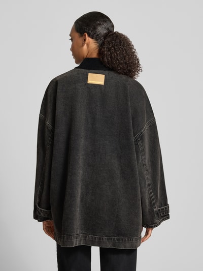 ARMEDANGELS Kurtka jeansowa o kroju oversized z czystej bawełny Antracytowy 5
