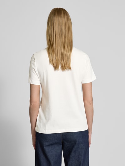 Tom Tailor Regular fit T-shirt van puur katoen Offwhite - 5
