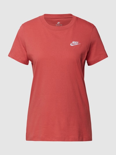 Nike T-shirt met labelstitching Felroze - 2