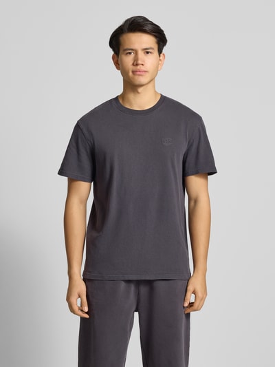 DEUS EX MACHINA T-shirt met labelstitching en ronde hals Zwart - 4