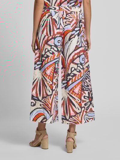 Christian Berg Woman Culotte van linnen met boothals Donkerrood - 5