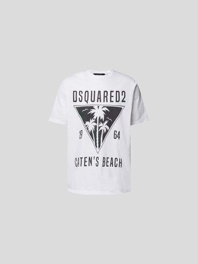 Dsquared2 T-Shirt mit Label-Prints Weiss 2