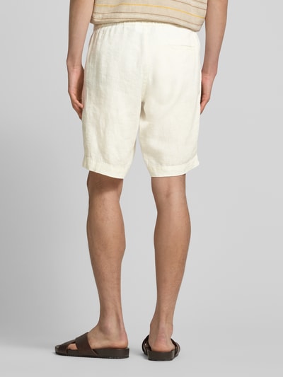 Mazine Regular Fit Leinenshorts mit Eingrifftaschen Weiss 5