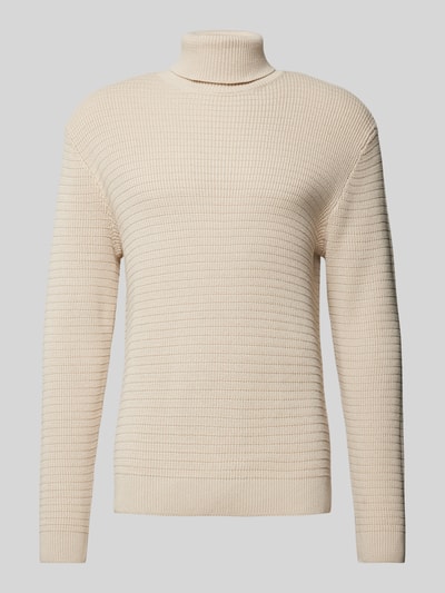 SELECTED HOMME Strickpullover mit Rollkragen Modell 'THEO' Offwhite 2