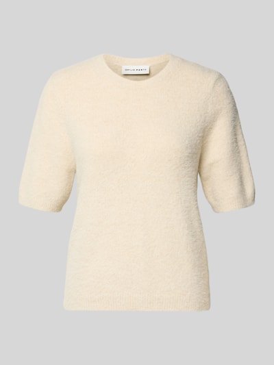 OPUS PANTS Gebreide pullover met 1/2-mouwen, model 'Pumba' Zand - 2