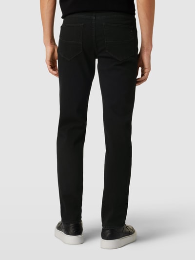 Brax Straight fit jeans met labeldetail, model 'CADIZ' Zwart - 5