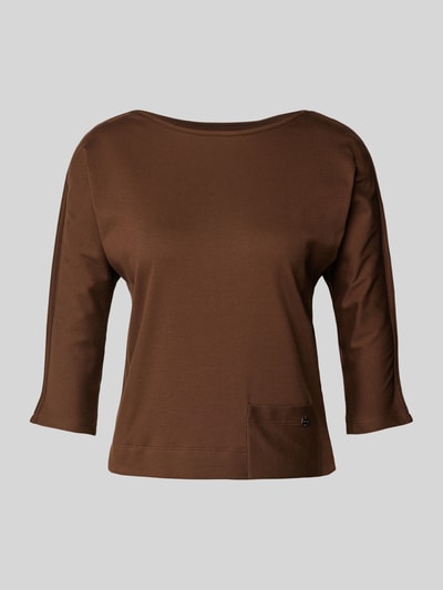 Marc Cain Blusenshirt mit 3/4-Arm Dunkelbraun 2