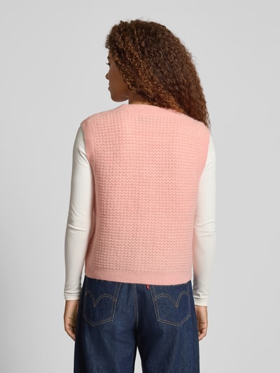 Marc O'Polo Denim Regular Fit Strickweste aus Woll-Mix Rose 5