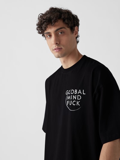 VETEMENTS T-Shirt mit Statement-Prints Black 6